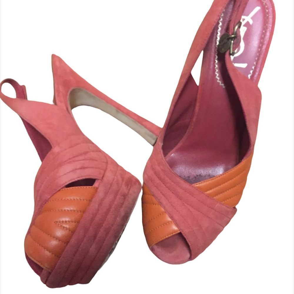 P Preowned!!! YSL Yves Saint Laurent PALAIS 105 SLINGBACK, Size 37,5!!!
